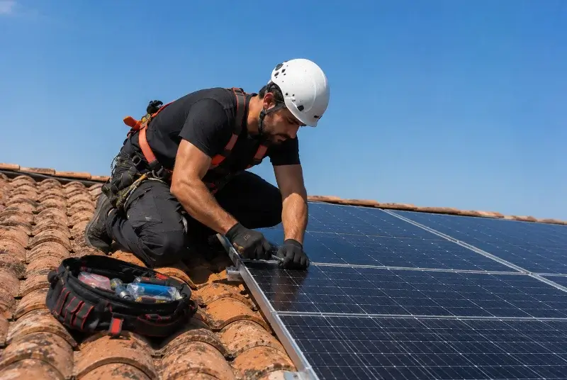 Maintenance et monitoring de panneaux solaires à Sainte-Anastasie
